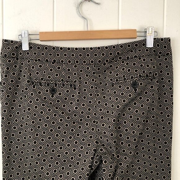 Laundry Womens Pants Cropped Geometric Print Size 8 - Picture 6 of 9
